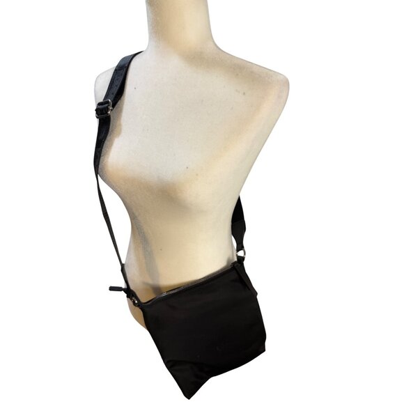 Love & Sports Black Crossbody Bag With Adjustable Strap & Dual Zipper Pockets - Picture 2 of 12